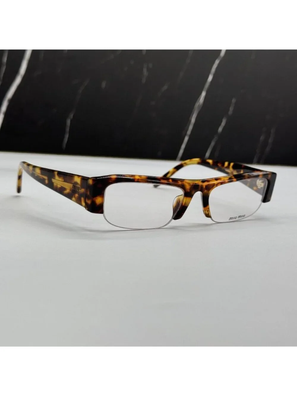 NEW MIU MIU MUB07S 14L08N EYEGLASSES HAVANA WOMEN MU B07S, SMU B07